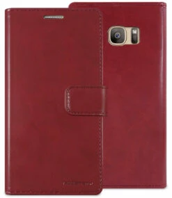 Wine Mercury Mansoor Wallet Case Cover For Samsung Galaxy S7 -Cheap NewCase Store galaxy s7 edge mercury mansoor wallet wine 2 01052.1636970045