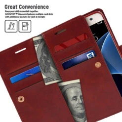 Wine Mercury Mansoor Wallet Case Cover For Samsung Galaxy S7 -Cheap NewCase Store galaxy s7 edge mercury mansoor wallet wine 5 21032.1636970045