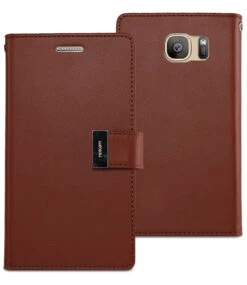 Vintage Brown Galaxy S7 Genuine Mercury Rich Diary Wallet Case