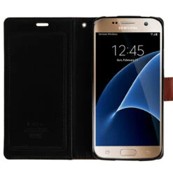 Vintage Brown Galaxy S7 Genuine Mercury Rich Diary Wallet Case -Cheap NewCase Store galaxy s7 edge rich diary brown 3 48652.1675300367