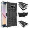 White Heavy Duty TPU Armor Kickstand Case Cover For Samsung Galaxy S7