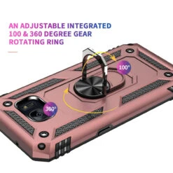 Rose Gold Galaxy S7 Shock Proof 360 Degree Rotating Metal Ring Case -Cheap NewCase Store galaxy s7 metal ring kickstand case rose gold 4 05531.1649400790