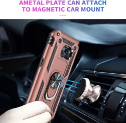Rose Gold Galaxy S7 Shock Proof 360 Degree Rotating Metal Ring Case -Cheap NewCase Store galaxy s7 metal ring kickstand case rose gold 7 58525.1649400790