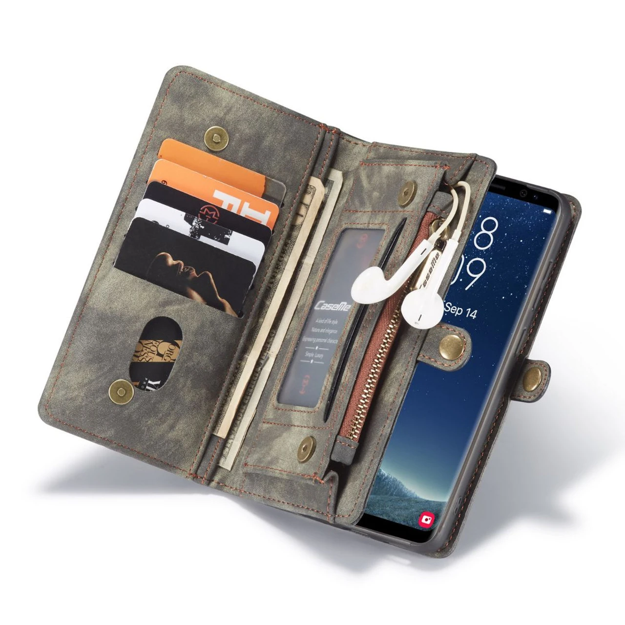 Black Galaxy S8 Multi-Functional Wallet Detachable Magnetic Case 1 Black Galaxy S8 Multi-Functional Wallet Detachable Magnetic Case