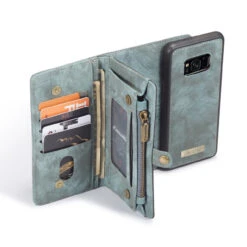 Blue 2 In 1 Multi-Functional Wallet Shock Proof Case For Galaxy S8 -Cheap NewCase Store galaxy s8 caseme multifunctional wallet blue 3 85669.1670649229