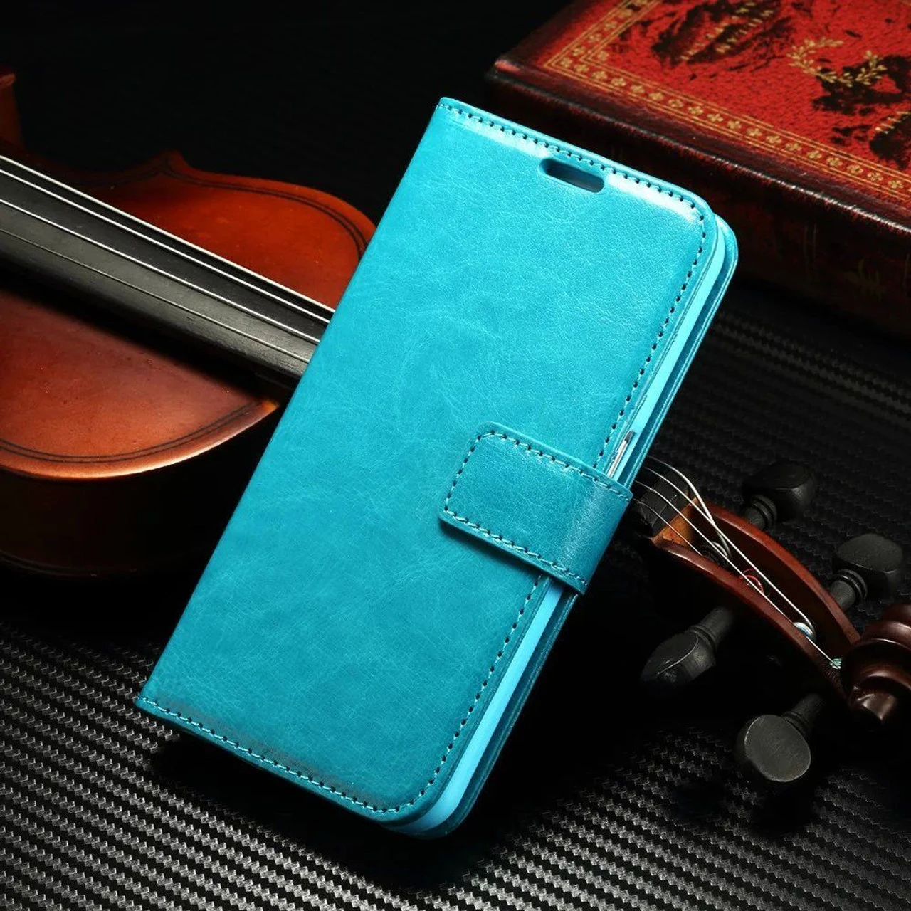 Aqua Wallet Stand Case Cover Credit Card Slots For Galaxy Note 8 1 Aqua Wallet Stand Case Cover Credit Card Slots For Galaxy Note 8