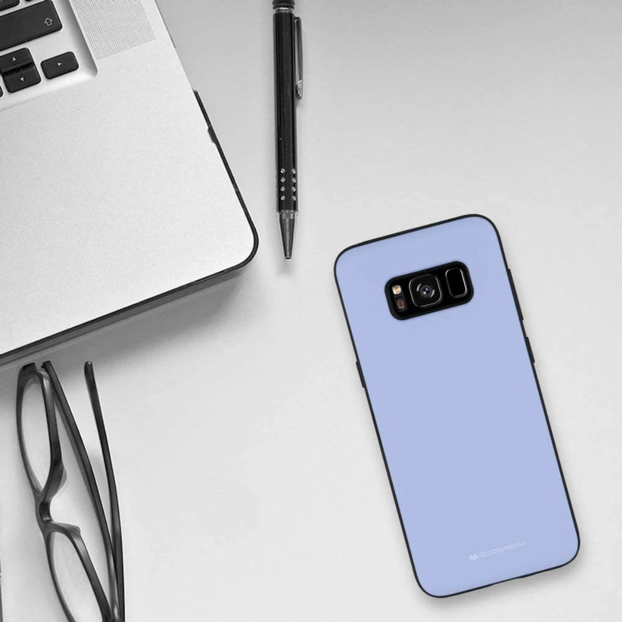 Lilac Goospery Magnetic Door Bumper Card Holder Case For Galaxy S8 2 Lilac Goospery Magnetic Door Bumper Card Holder Case For Galaxy S8 - Image 2