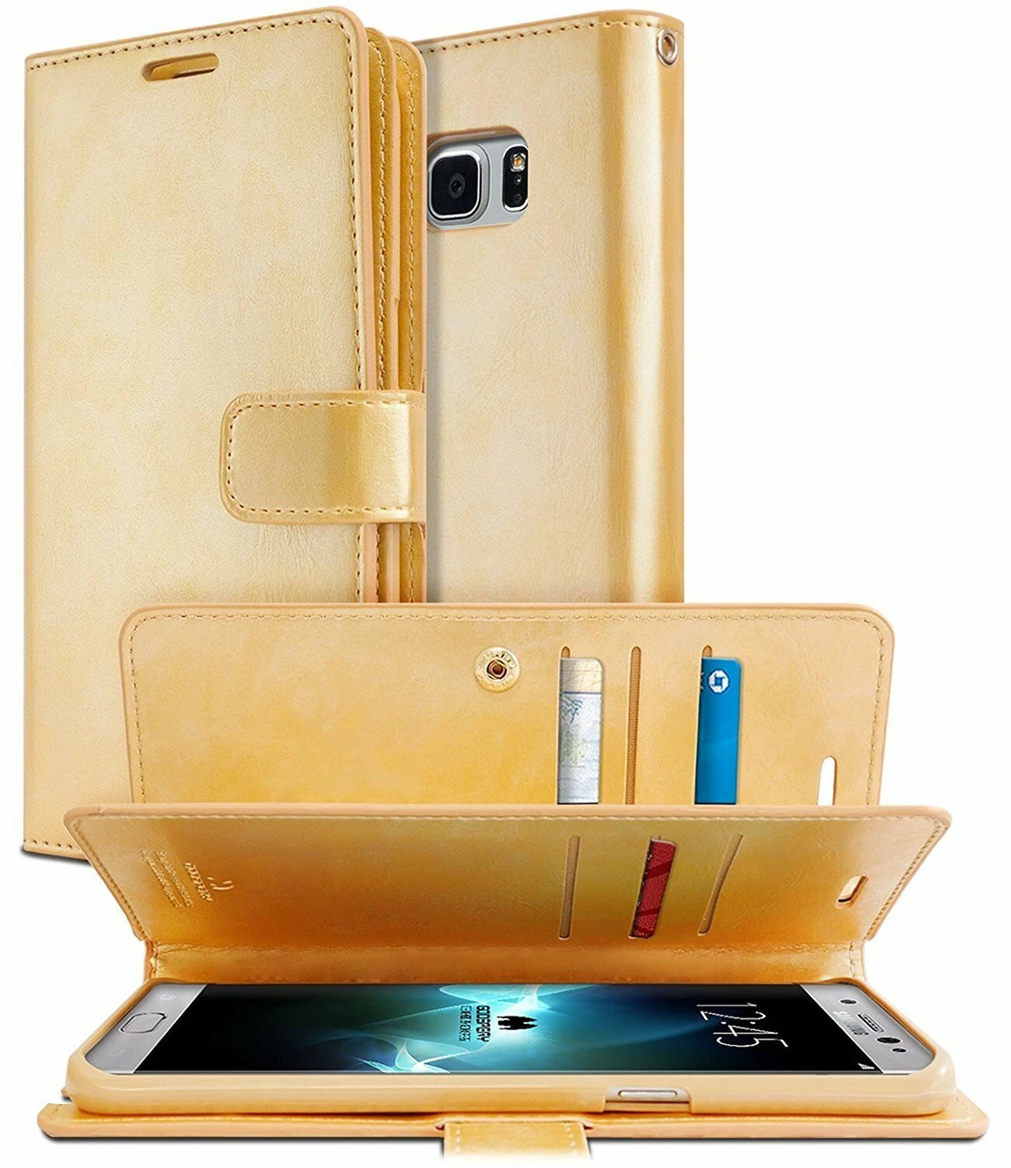 Gold Genuine Mercury Mansoor Diary Wallet Flip Case For Galaxy S8 1 Gold Genuine Mercury Mansoor Diary Wallet Flip Case For Galaxy S8