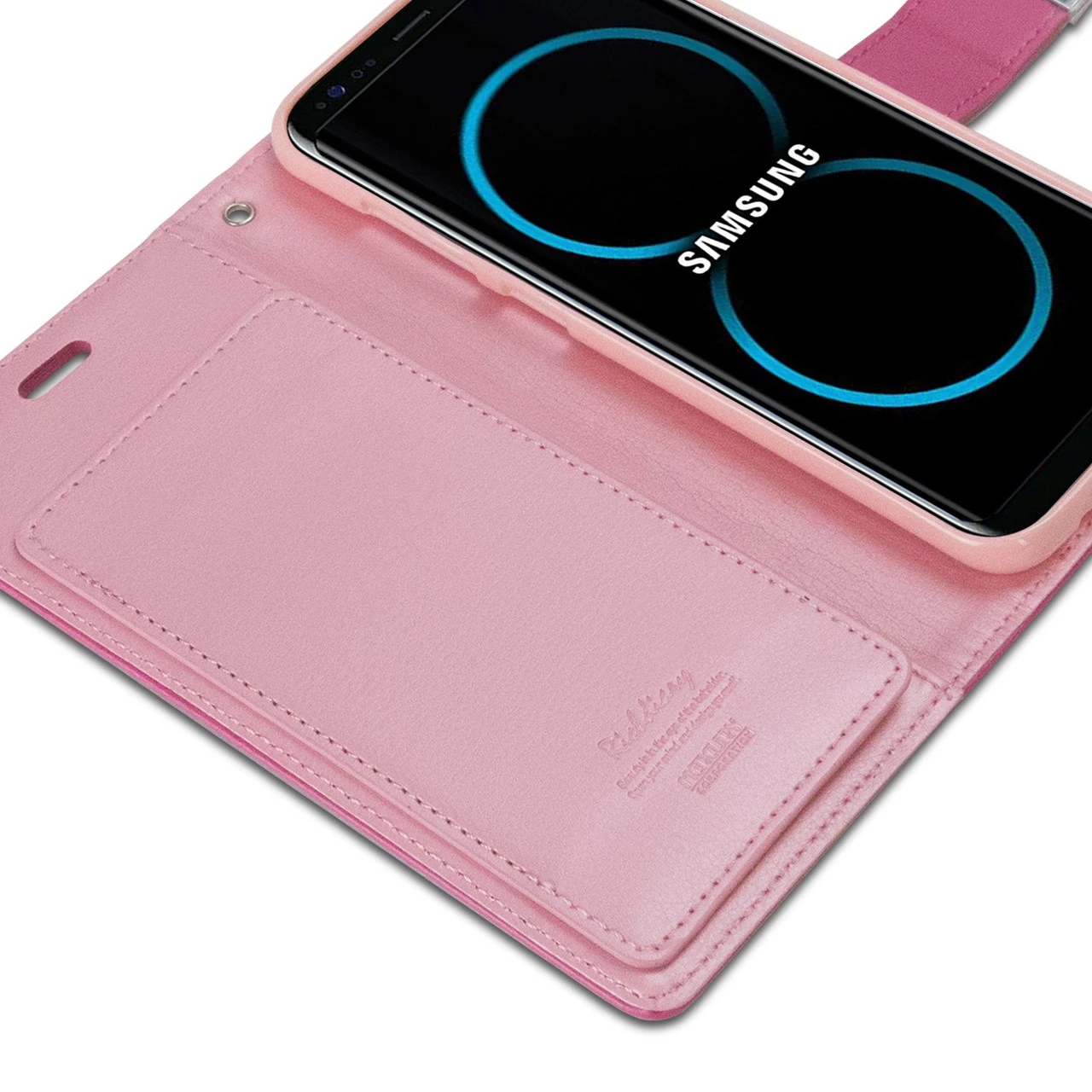 Quality Galaxy S8 Plus Genuine Mercury Rich Diary Wallet Case - Hot Pink 5 Quality Galaxy S8 Plus Genuine Mercury Rich Diary Wallet Case - Hot Pink - Image 5