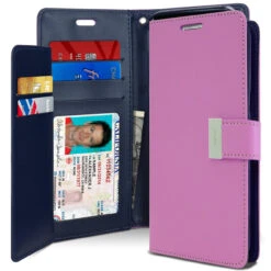 Purple Mercury Rich Diary Quality Wallet Case For Galaxy S8 Plus