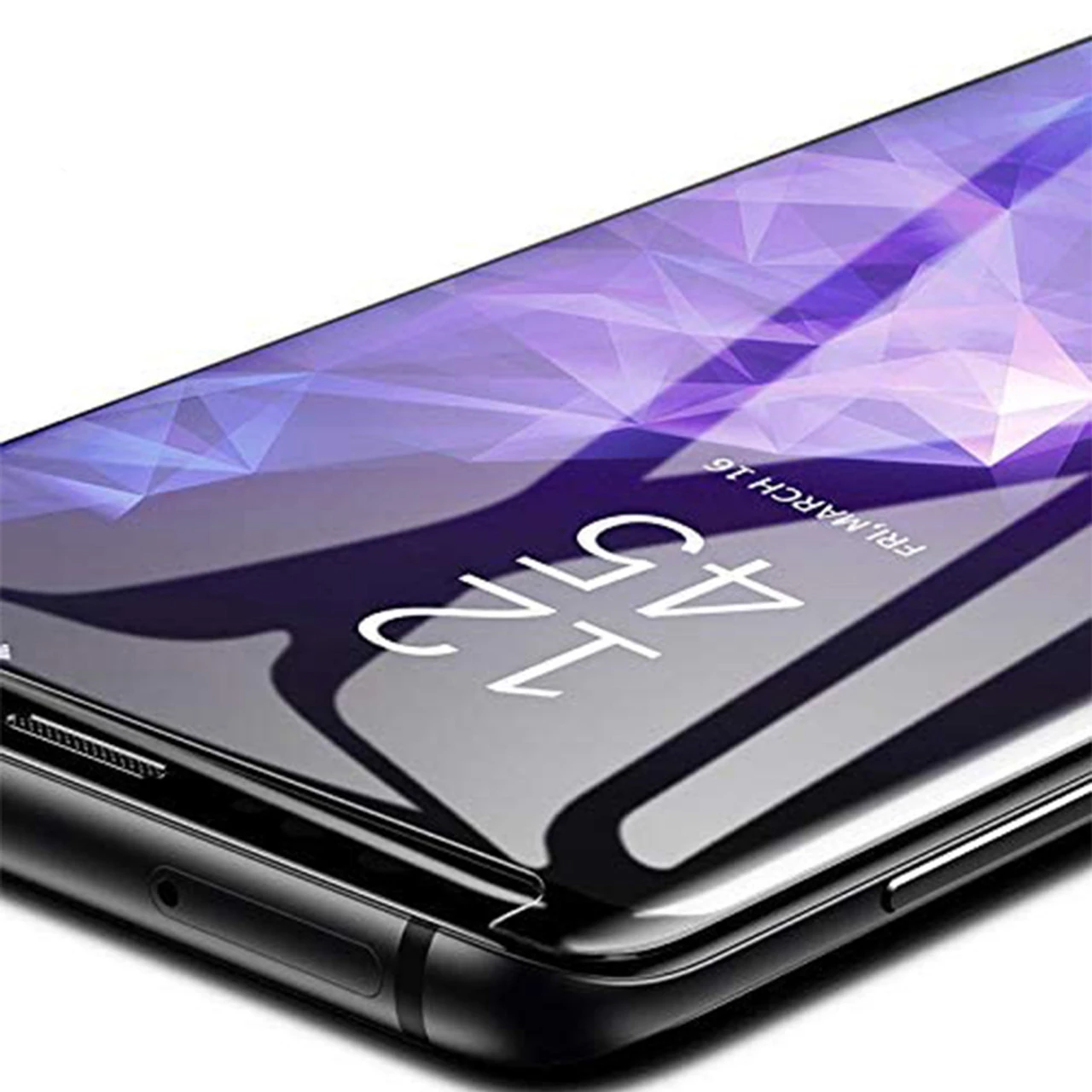 Galaxy S9+ Plus NUGLAS Full Cover UV Glue Tempered Glass Protector 3 Galaxy S9+ Plus NUGLAS Full Cover UV Glue Tempered Glass Protector - Image 3