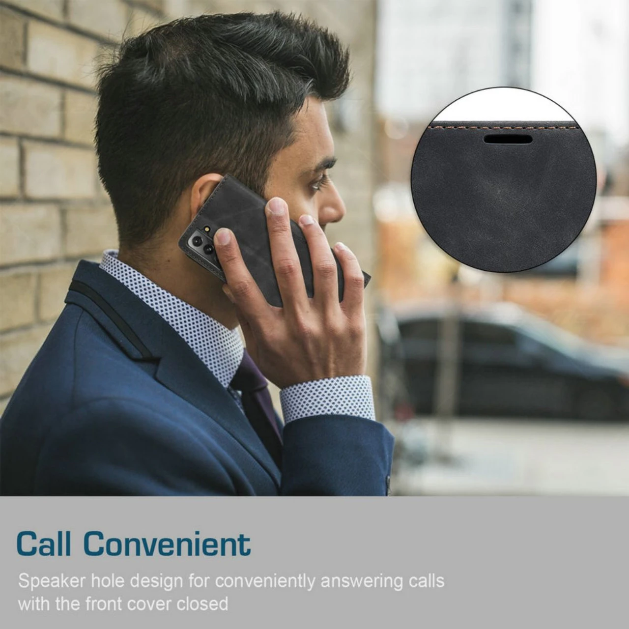 Black CaseMe Slim Magnetic Premium Wallet Case For Galaxy S9 6 Black CaseMe Slim Magnetic Premium Wallet Case For Galaxy S9 - Image 6