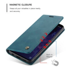 Luxury Blue CaseMe Slim Magnetic Compact Wallet Case For Galaxy S9 -Cheap NewCase Store galaxy s9 caseme slim wallet blue 3 02544.1691025203