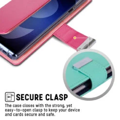 Hot Pink Mercury Rich Diary Fashionable Wallet Case For Galaxy S9 7 Hot Pink Mercury Rich Diary Fashionable Wallet Case For Galaxy S9 -Cheap NewCase Store galaxy s9 diary wallet hot pink 3 11613.1641699856