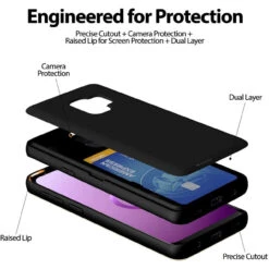 Black Galaxy S9 Mercury Slim Magnetic Door Credit Card Case -Cheap NewCase Store galaxy s9 goospery magnetic door case black 3 73706.1667281031