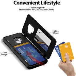 Black Galaxy S9 Mercury Slim Magnetic Door Credit Card Case -Cheap NewCase Store galaxy s9 goospery magnetic door case black 5 74704.1667281031