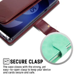 Premium Galaxy S9 Genuine Mercury Mansoor Diary Wallet Case - Wine -Cheap NewCase Store galaxy s9 mansoor diary wine 4 80806.1693283115