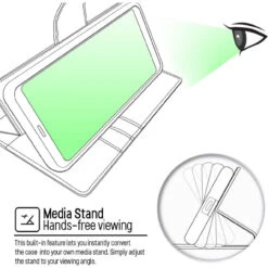 Black Galaxy S9 Mercury Bluemoon Premium Wallet Stand Case Cover -Cheap NewCase Store galaxy s9 mercury bluemoon wallet black 5 42324.1696300666