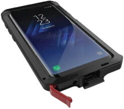 Black Metal Heavy Duty Shockproof Case For Samsung Galaxy S9 + Plus -Cheap NewCase Store galaxy s9 metal water resistant case black 3 20973.1611011981