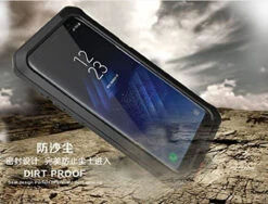 Black Metal Heavy Duty Shockproof Case For Samsung Galaxy S9 + Plus -Cheap NewCase Store galaxy s9 metal water resistant case black 5 72372.1611011988