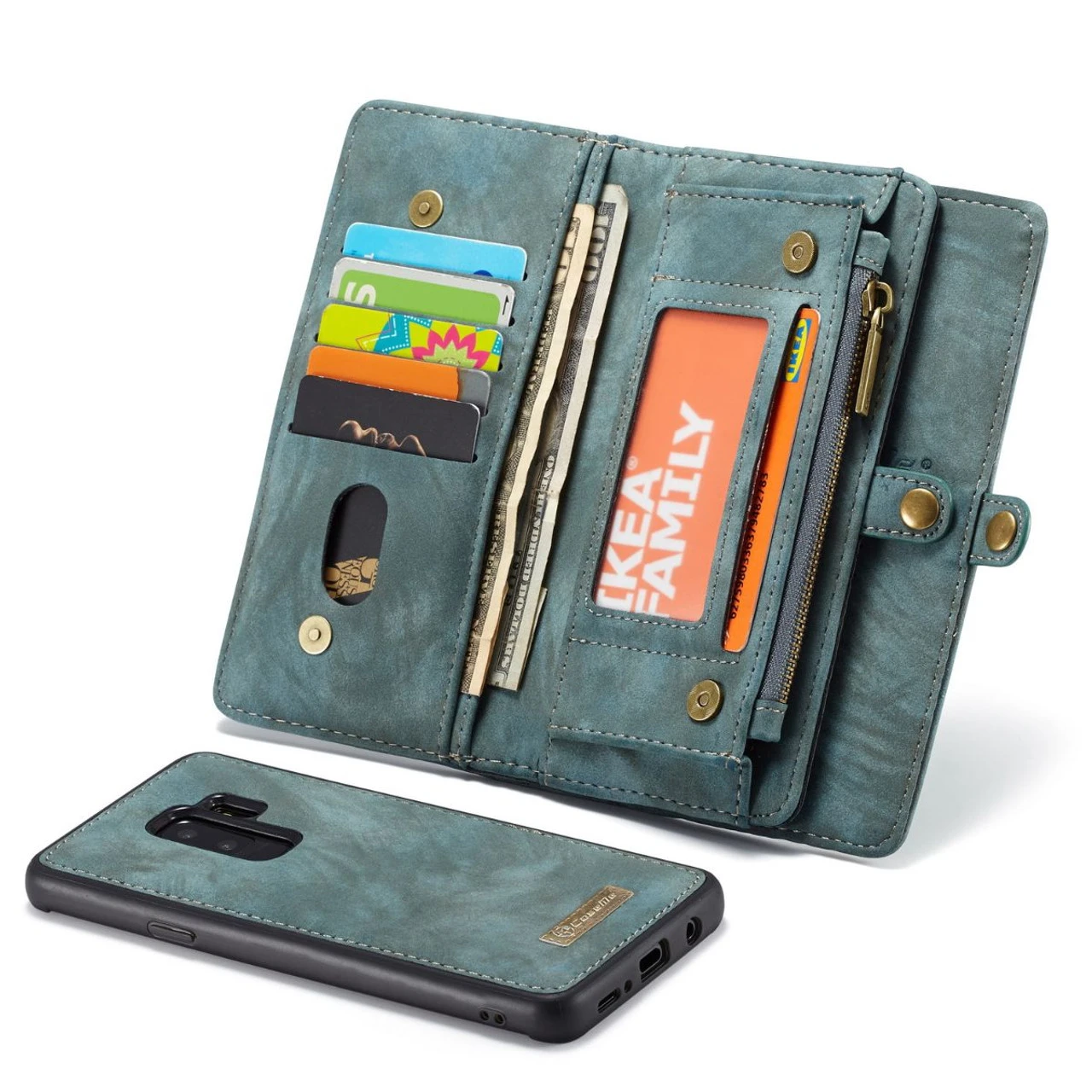 Blue Galaxy S9 Plus Multi-Functional Wallet Detachable Magnetic Case 6 Blue Galaxy S9 Plus Multi-Functional Wallet Detachable Magnetic Case - Image 6