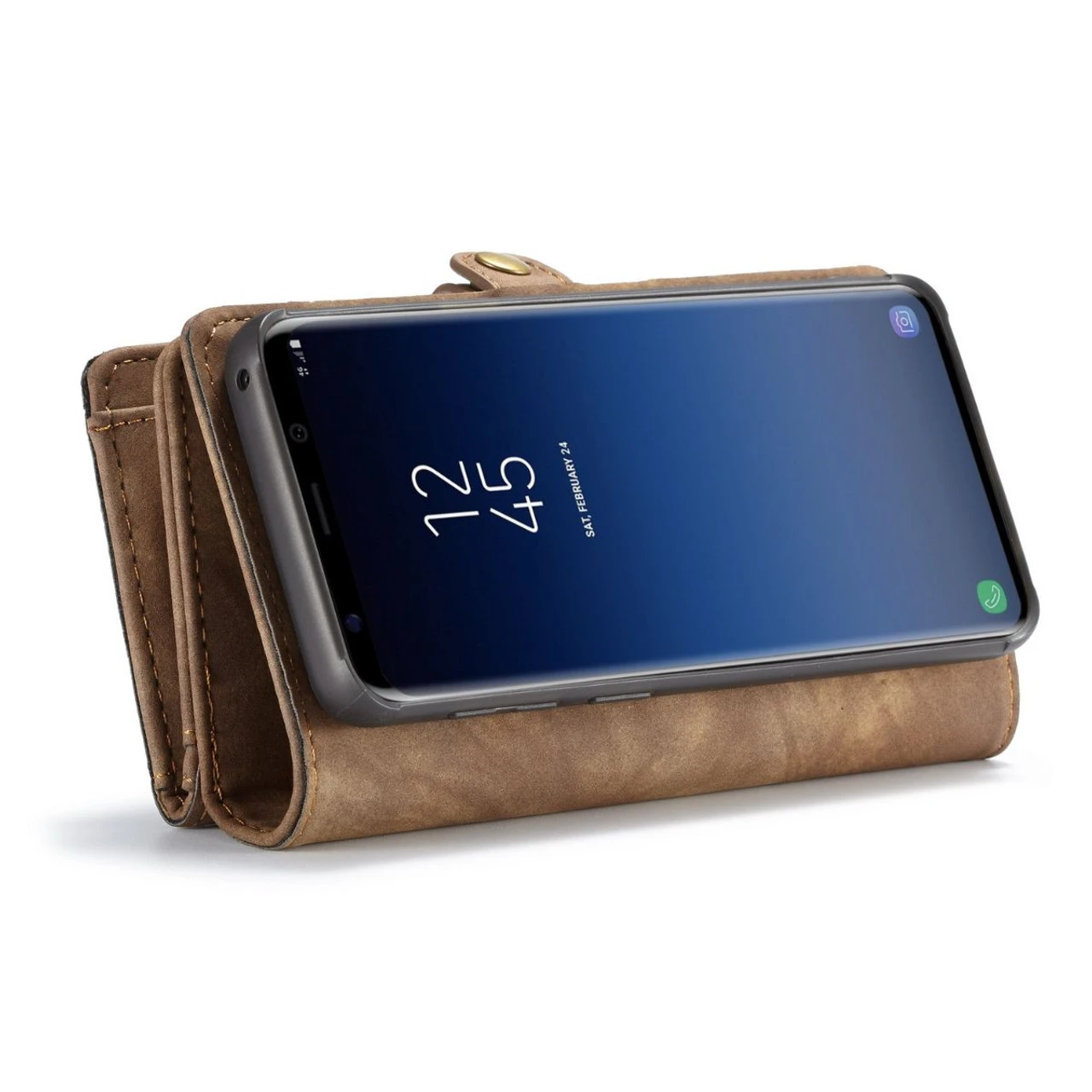 Brown Galaxy S9 Plus CaseMe 11 Card Slot Wallet Magnetic Case 5 Brown Galaxy S9 Plus CaseMe 11 Card Slot Wallet Magnetic Case - Image 5