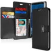Black Genuine Mercury Rich Diary Quality Wallet Case For Galaxy S9