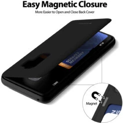 Black Galaxy S9 + Plus Mercury Magnetic Door Bumper Card Holder Case -Cheap NewCase Store galaxy s9 plus goospery magnetic door case black 4 98444.1675299590