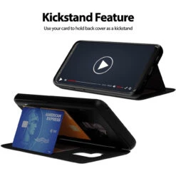 Black Galaxy S9 + Plus Mercury Magnetic Door Bumper Card Holder Case -Cheap NewCase Store galaxy s9 plus goospery magnetic door case black 6 36089.1675299590