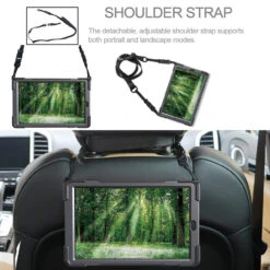 Samsung Galaxy Tab A 10.5 Shock Proof Hybrid Shoulder Strap Case 11 Samsung Galaxy Tab A 10.5 Shock Proof Hybrid Shoulder Strap Case -Cheap NewCase Store galaxy tab a 10 5 2017 hybrid armor shoulder strap black 6 54924.1581201003