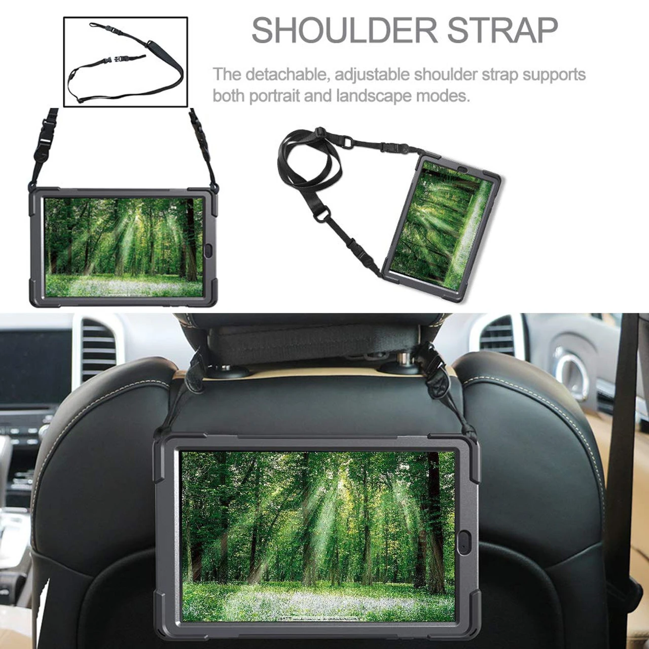 Samsung Galaxy Tab A 10.5 Shock Proof Hybrid Shoulder Strap Case 6 Samsung Galaxy Tab A 10.5 Shock Proof Hybrid Shoulder Strap Case - Image 6