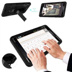 Samsung Galaxy Tab A 8.0 (2017) Heavy Duty Shockproof Stand Case -Cheap NewCase Store galaxy tab a 8 2017 heavy duty case black 3 70938.1521702676