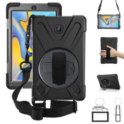 Galaxy Tab A 8.0 2017 Shock Proof Tough Armor Shoulder Strap Case