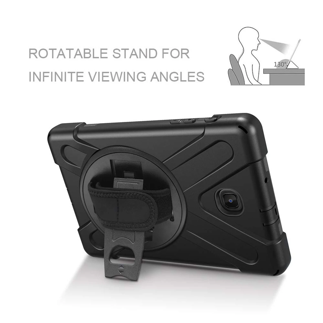 Galaxy Tab A 8.0 2017 Shock Proof Tough Armor Shoulder Strap Case 3 Galaxy Tab A 8.0 2017 Shock Proof Tough Armor Shoulder Strap Case - Image 3