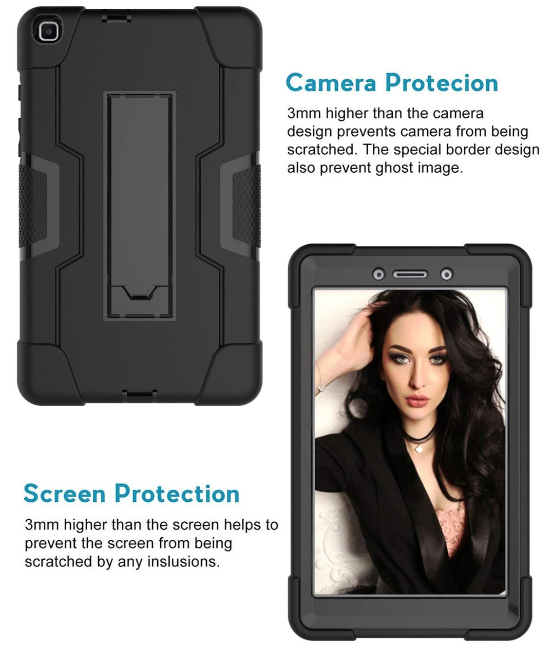 Galaxy Tab A 8.0 2019 Slim Heavy Duty Rugged Full Body Protective Case 4 Galaxy Tab A 8.0 2019 Slim Heavy Duty Rugged Full Body Protective Case - Image 4