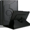 Black 360 Degree Rotating PU Leather Case For Galaxy Tab A 9.7 (2015)