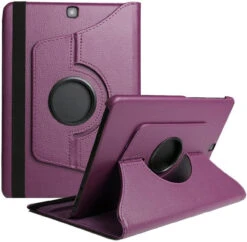 Purple 360 Degree Rotating Stand Case For Galaxy Tab A 8.0 (2017)