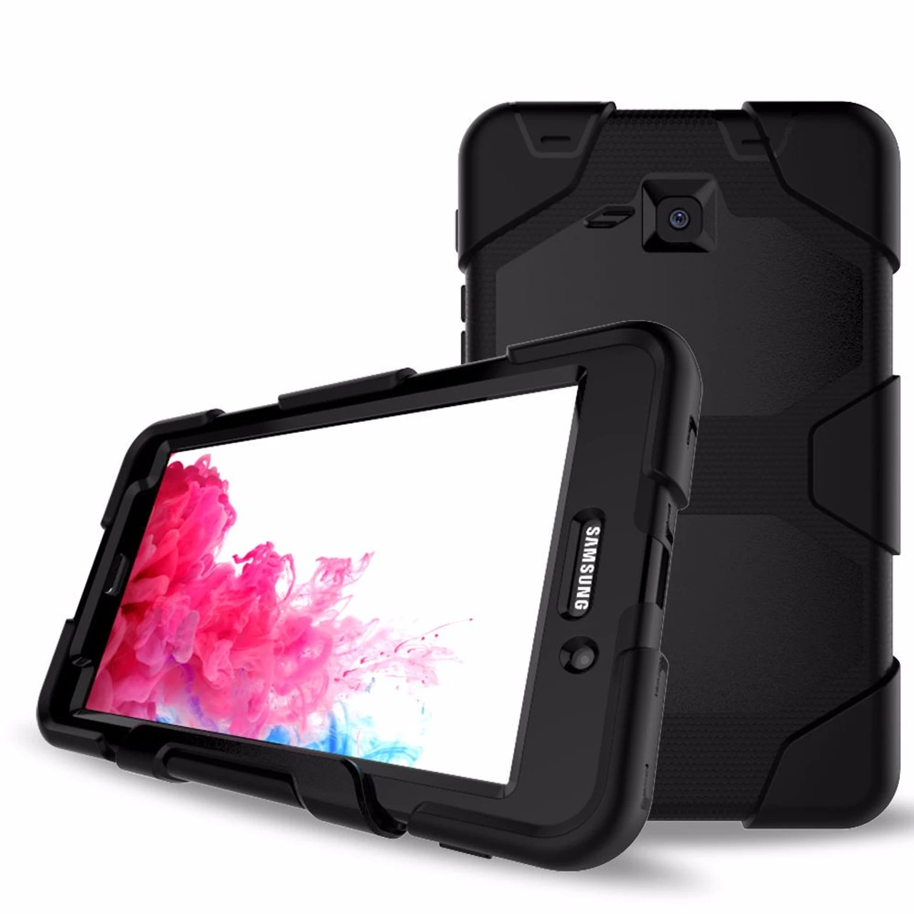 Black Military Armor Case For Samsung Galaxy Tab A 7.0 2016 T280, T285 5 Black Military Armor Case For Samsung Galaxy Tab A 7.0 2016 T280, T285 - Image 5