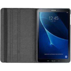 Black 360 Degree Rotating Folio Stand Case For Galaxy Tab A 10.1 (2016) -Cheap NewCase Store galaxy tab a6 10.1 360 rotating case black 5 74703.1660007444