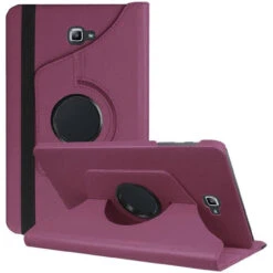 Purple Galaxy Tab A 10.1 (2016) Rotating Synthetic Leather Stand Case