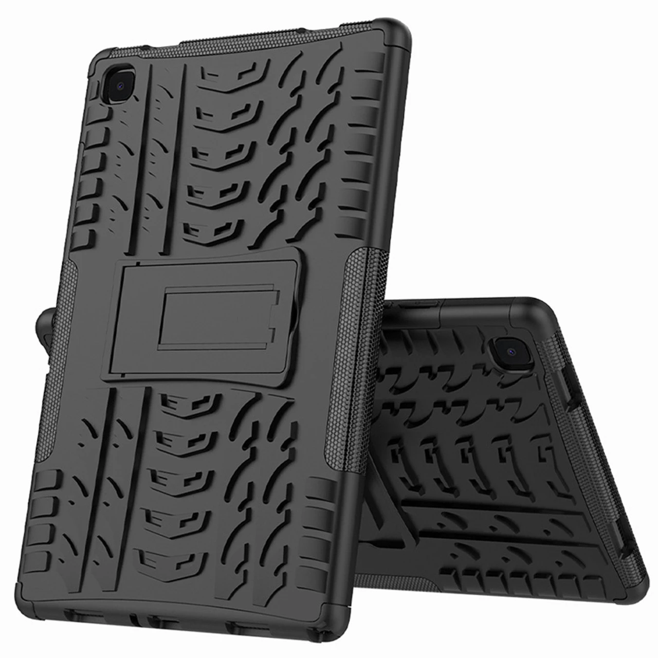 Black Heavy Duty Stand Case For Samsung Galaxy Tab A 10.4" T505 T500 2 Black Heavy Duty Stand Case For Samsung Galaxy Tab A 10.4" T505 T500 - Image 2