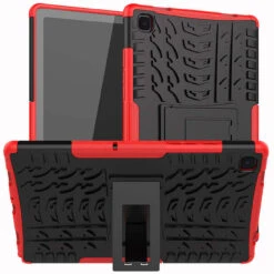 Red Heavy Duty Stand Case For Samsung Galaxy Tab A 10.4" T505, T500 -Cheap NewCase Store galaxy tab a7 heavy duty case red 3 47018.1677811925
