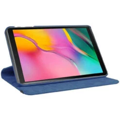 Navy Samsung Galaxy Tab S5e 10.5 Rotating 360 Synthetic Leather Case -Cheap NewCase Store galaxy tab s5e 360 rotating case navy 3 51993.1645679251