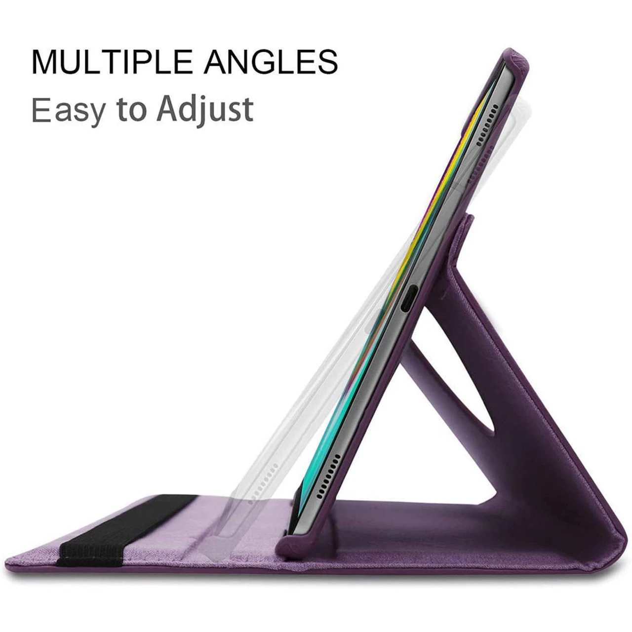 Purple Rotating 360 Stand Case Cover For Samsung Galaxy Tab S5e 10.5 5 Purple Rotating 360 Stand Case Cover For Samsung Galaxy Tab S5e 10.5 - Image 5