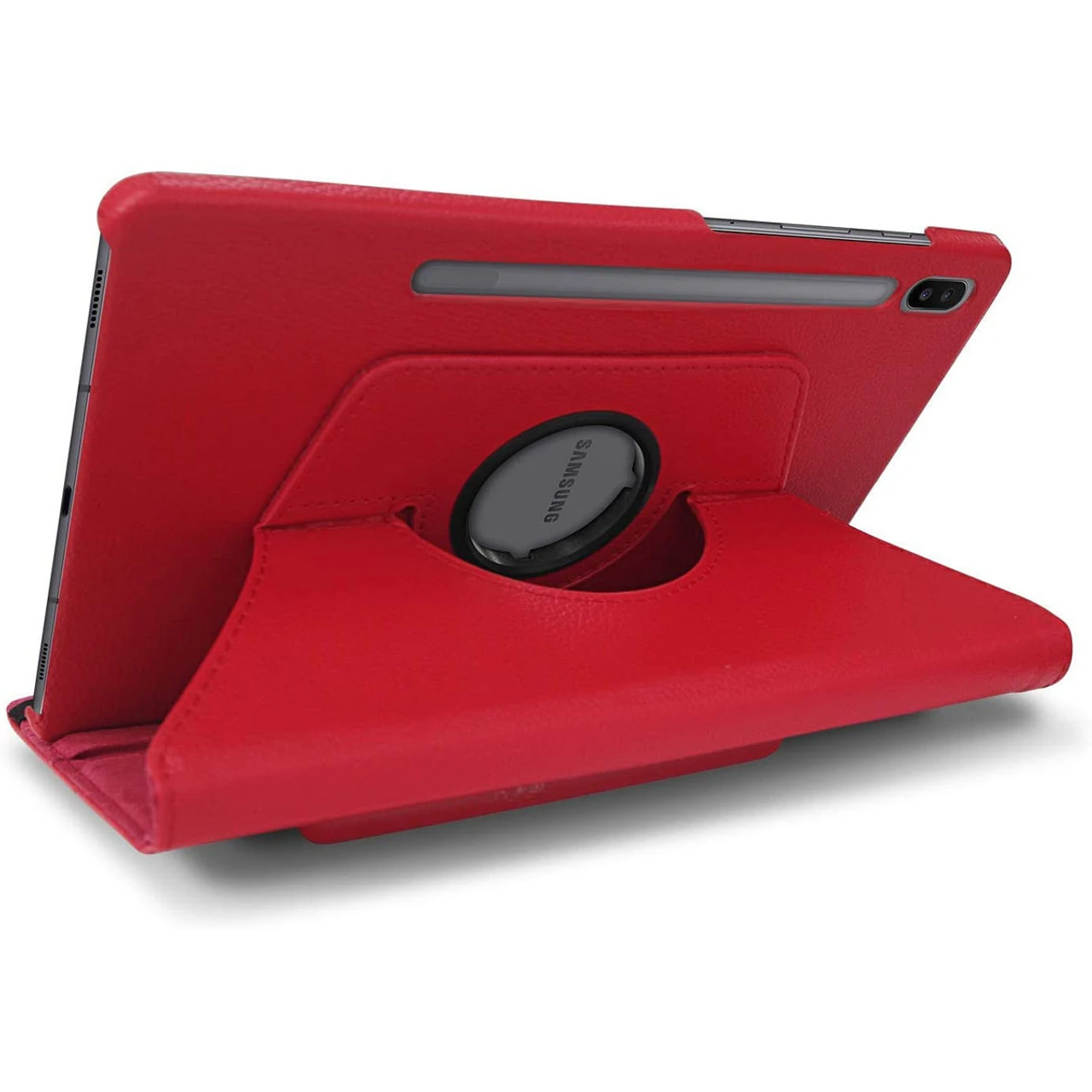 Red 360 Rotating Synthetic Leather Stand Case For Galaxy Tab S6 10.5 2 Red 360 Rotating Synthetic Leather Stand Case For Galaxy Tab S6 10.5 - Image 2