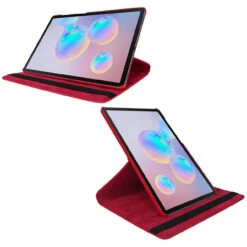 Red 360 Rotating Synthetic Leather Stand Case For Galaxy Tab S6 10.5 9 Red 360 Rotating Synthetic Leather Stand Case For Galaxy Tab S6 10.5 -Cheap NewCase Store galaxy tab s6 360 rotating case red 5 73502.1660007333