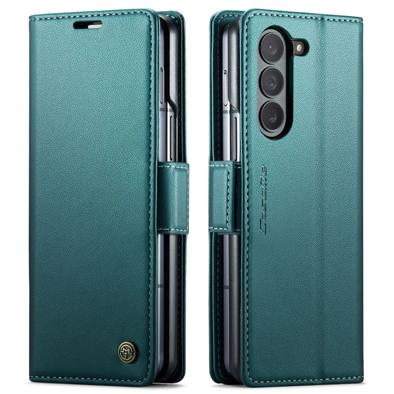 Turquoise CaseMe Slim 3 Card Slot Classy Wallet Case For Galaxy Z Fold5 2 Turquoise CaseMe Slim 3 Card Slot Classy Wallet Case For Galaxy Z Fold5 - Image 2