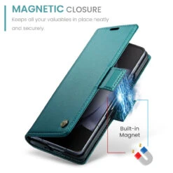 Turquoise CaseMe Slim 3 Card Slot Classy Wallet Case For Galaxy Z Fold5 11 Turquoise CaseMe Slim 3 Card Slot Classy Wallet Case For Galaxy Z Fold5 -Cheap NewCase Store galaxy z fold 5 caseme 023 wallet turquoise 5 68609.1699857205