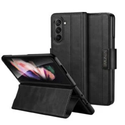 Galaxy Z Fold5 SULADA All-inclusive Magnetic Snap Leather Flip Case