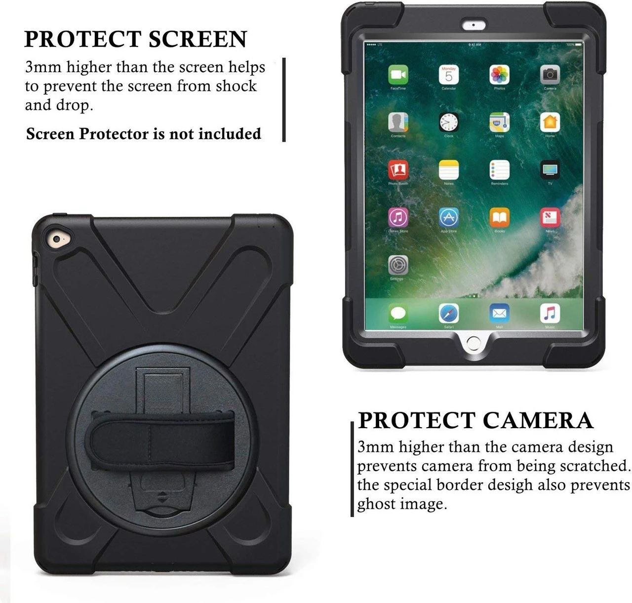 Apple IPad Air 2 Shock Proof Armor Defender Shoulder Strap Case 4 Apple IPad Air 2 Shock Proof Armor Defender Shoulder Strap Case - Image 4